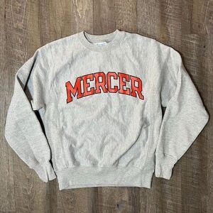 Vintage Champion Reverse Weave Mercer Sweatshirt Gray Mens Size‎ Small